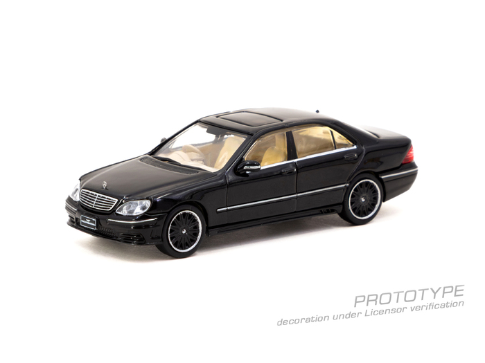 TARMAC WORKS 1/64 賓士 Mercedes-Benz S-Class Wald Black T64G-072-BK_1