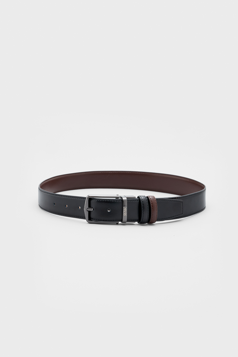 SST&C Black & Brown Reversible Belt | 00312503002_0