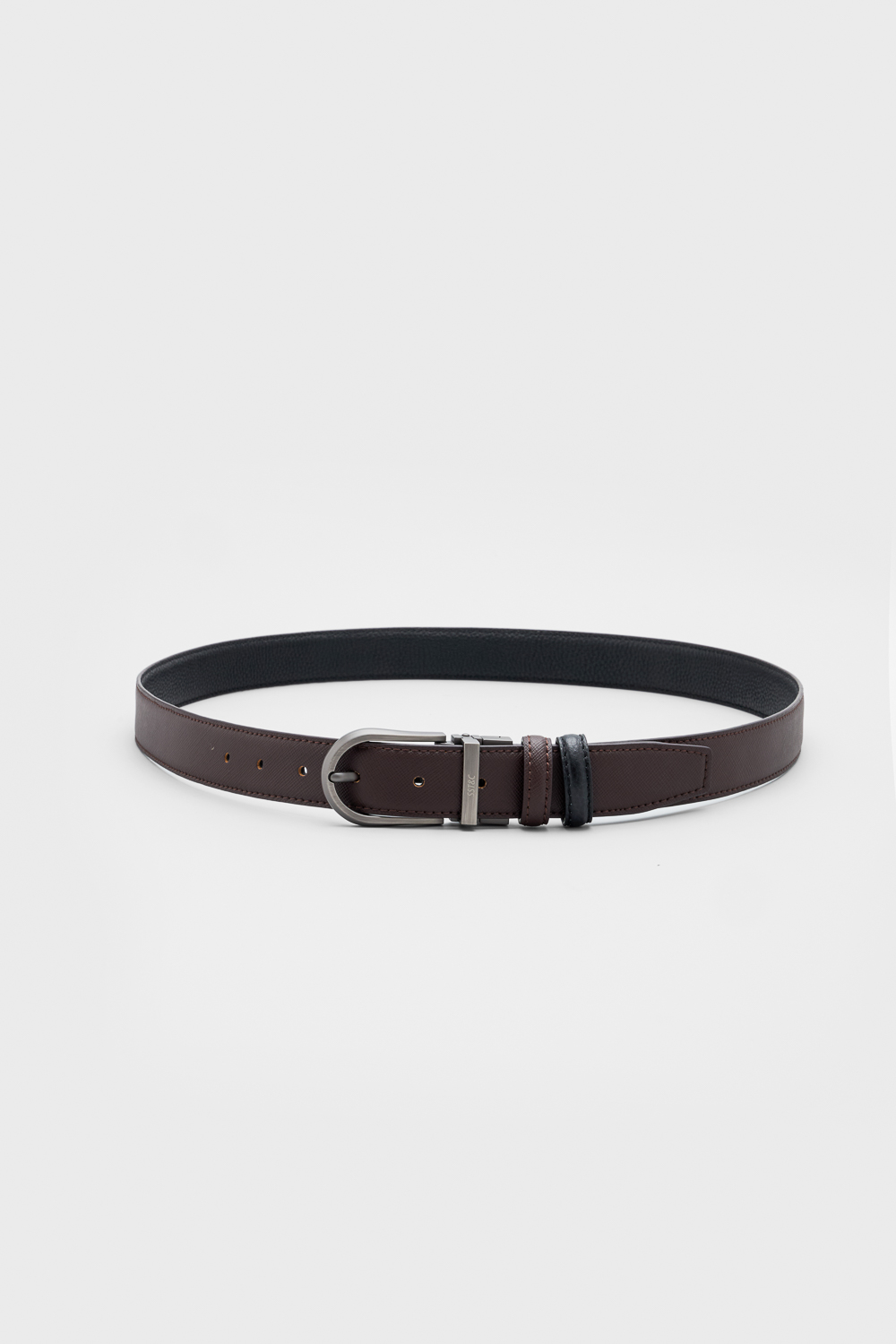 SST&C Brown & Black Reversible Belt | 00312503008_0