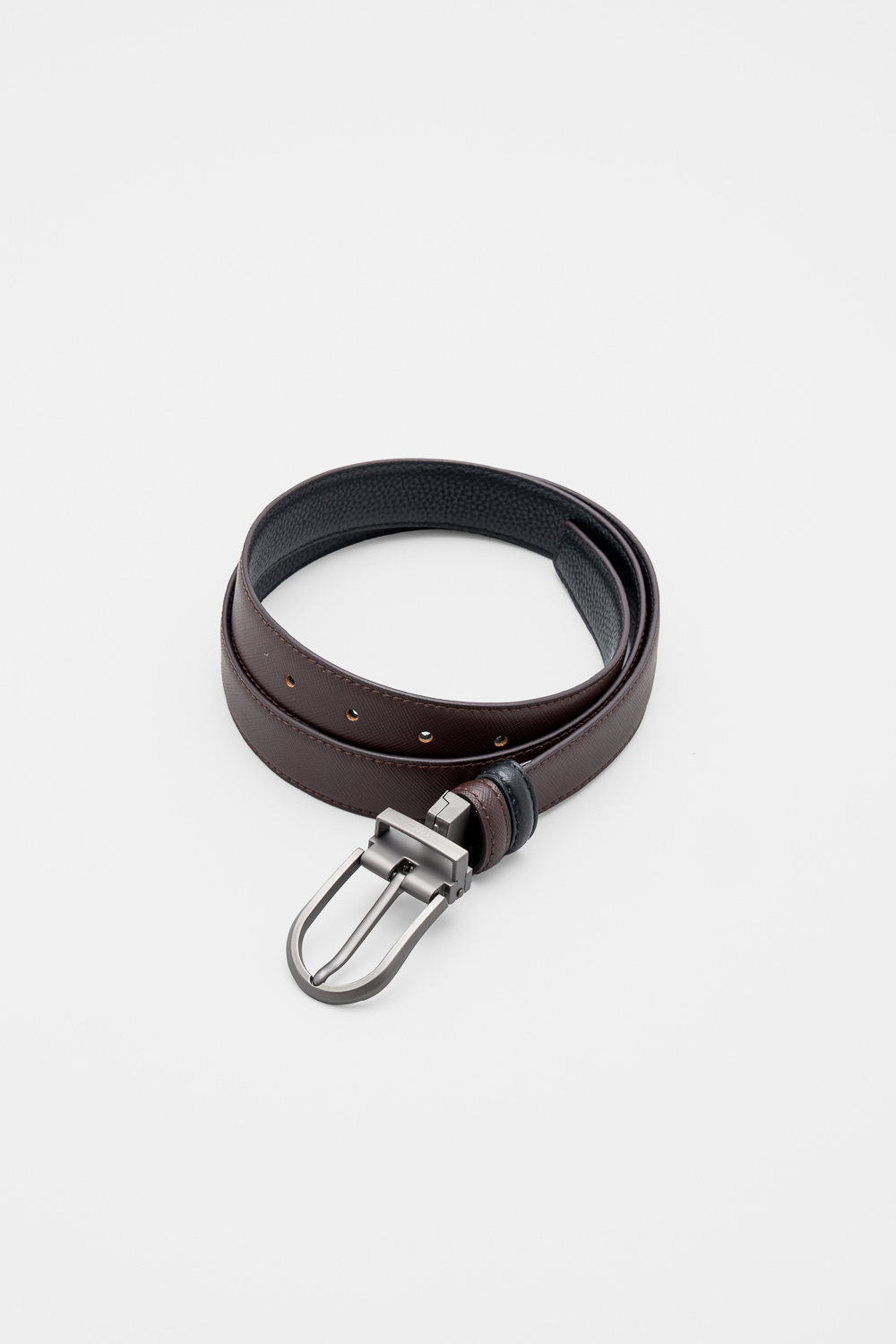 SST&C Brown & Black Reversible Belt | 00312503008_1