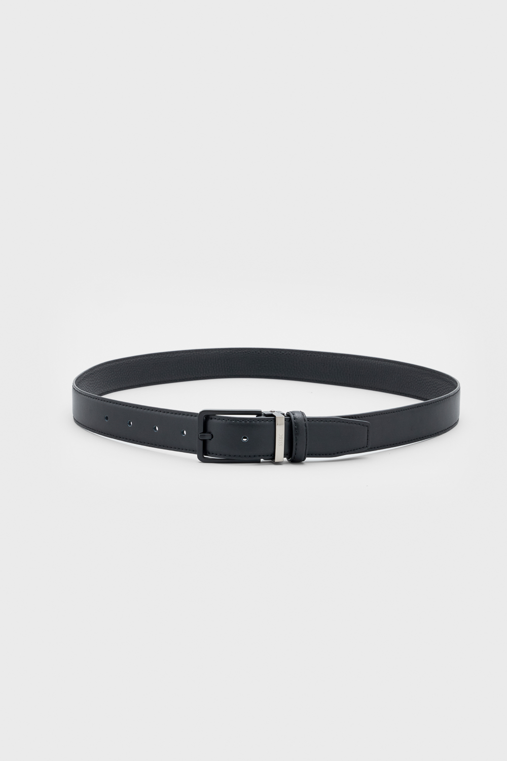 SST&C Black leather Belt | 00312503009_0