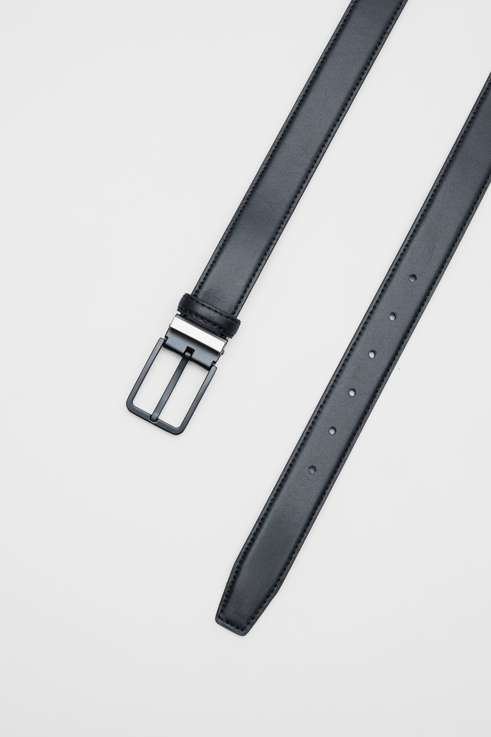 SST&C Black leather Belt | 00312503009_2