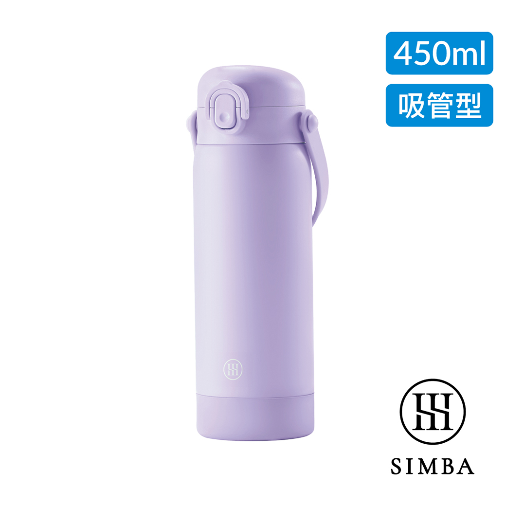 【紫芙專區】小獅王辛巴 TEENYLITE手提吸管不鏽鋼保溫瓶450ml_0