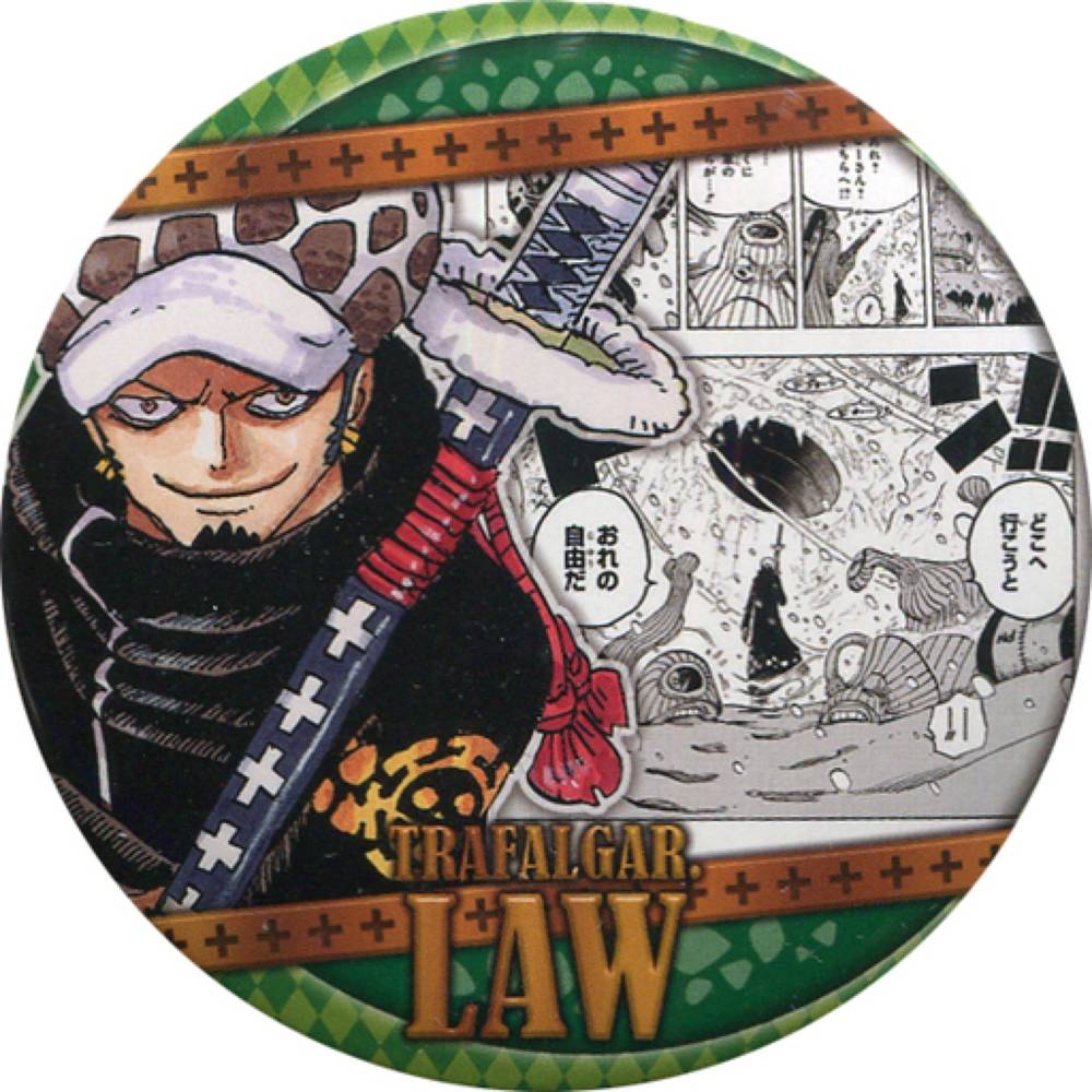 特拉法爾加・羅(微笑/綠色) 「航海王One Piece 收藏徽章 “HEROES” 特拉法爾加・羅」_0