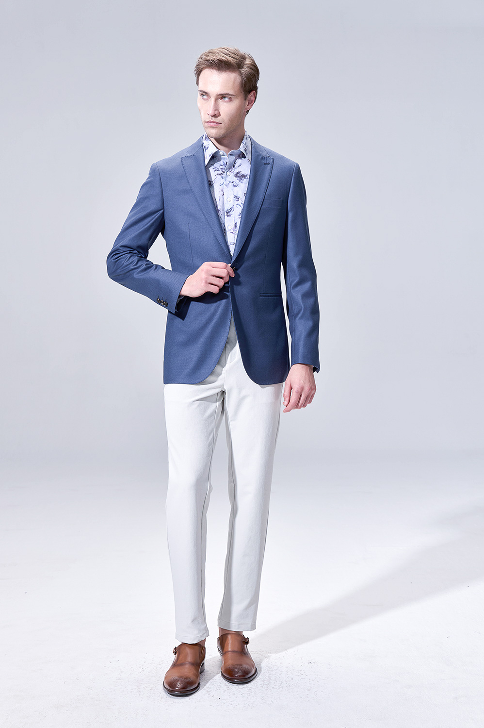 SST&C #Milan Series Navy SlimTrousers | 00012504002_2