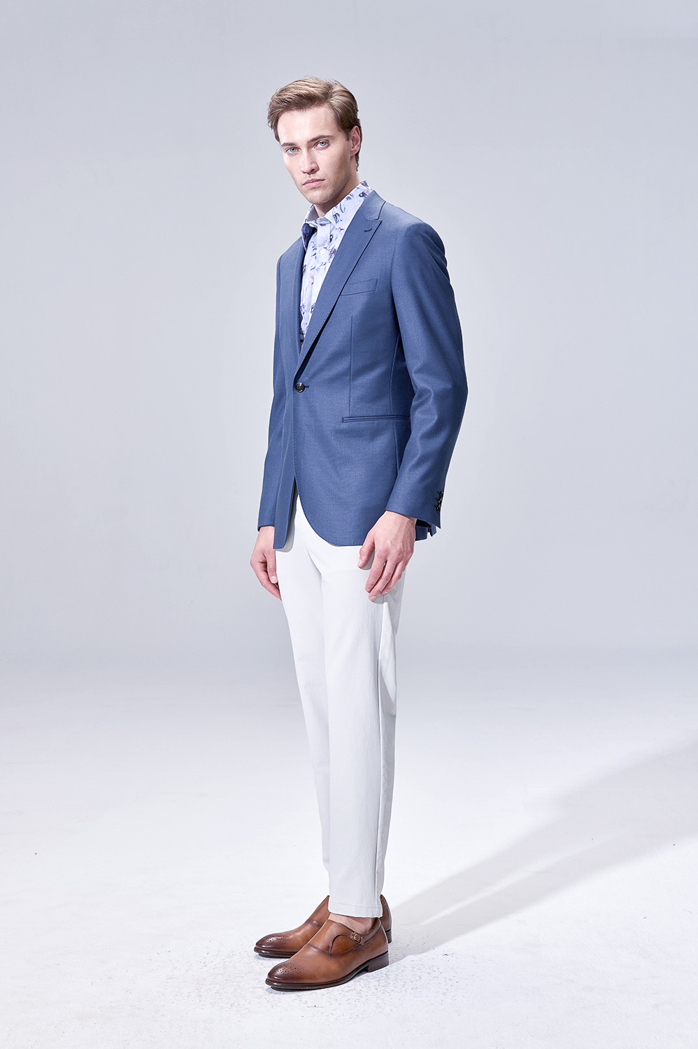 SST&C #Milan Series Navy SlimTrousers | 00012504002_3