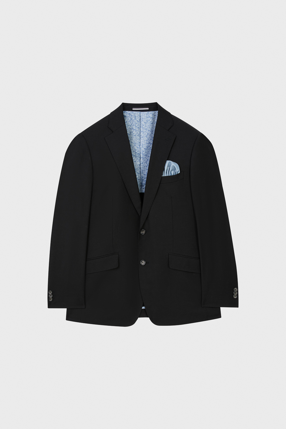 SST&C Black Textured Tailored Trousers | 00012504006_5