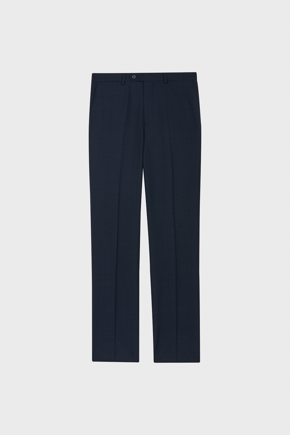 【Customized Pants】SST&C Midnight Blue Check Leisure Trousers | 00022504007_3