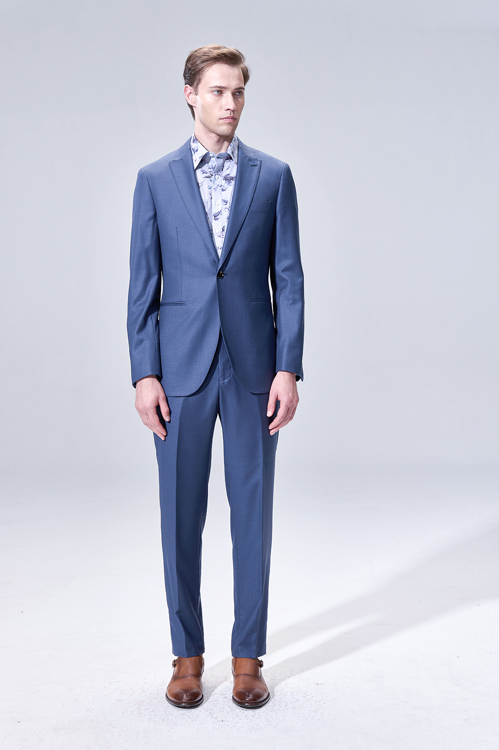 SST&C #Milano Collection Navy SlimTrousers | 00022504002_0