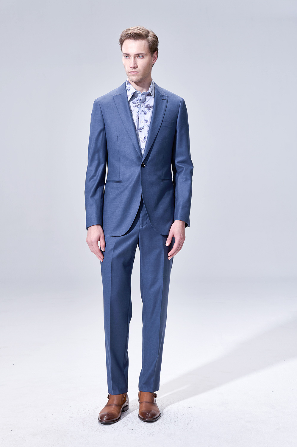 SST&C #Milano Collection Navy SlimTrousers | 00022504002_1