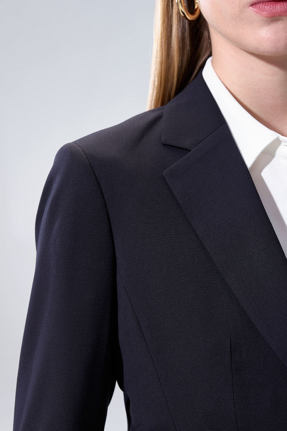 SST&C Black Textured Slim Fit Suit (Machine Washable) | 01012504001_3