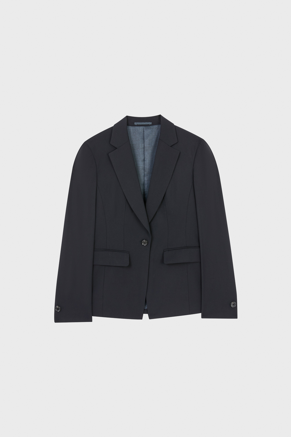 SST&C Black Textured Slim Fit Suit (Machine Washable) | 01012504001_6