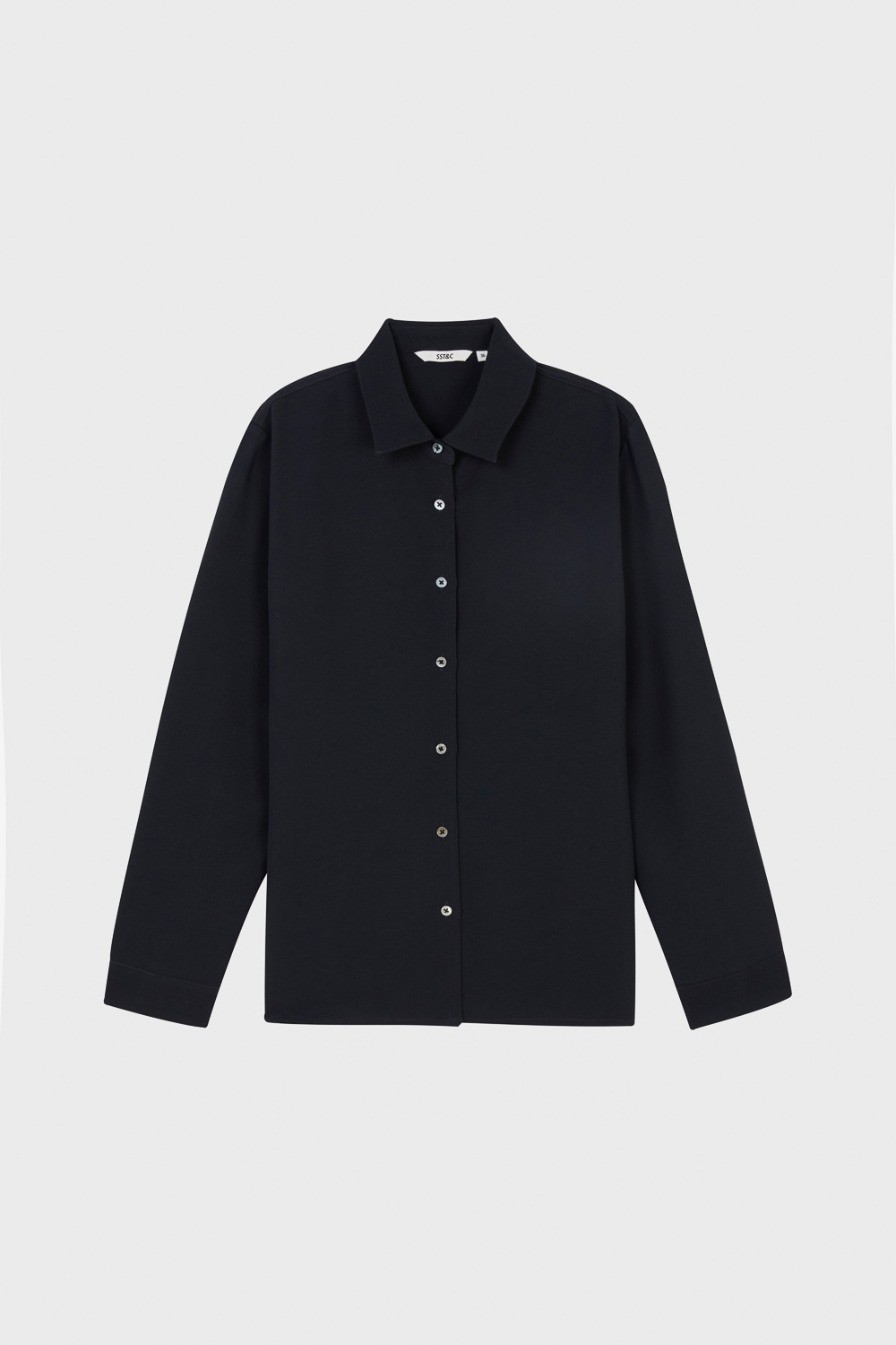 SST&C Black Stiff-Feeling Long Sleeve Top | 01082504002_5