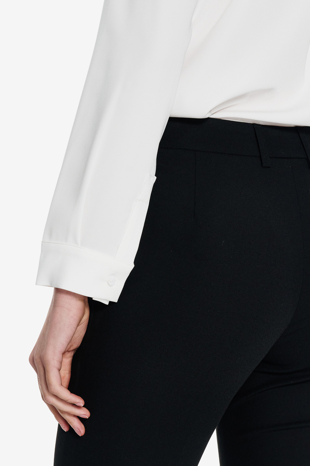 SST&C White Blazer Collar Long Sleeve Top | 01082504005_3