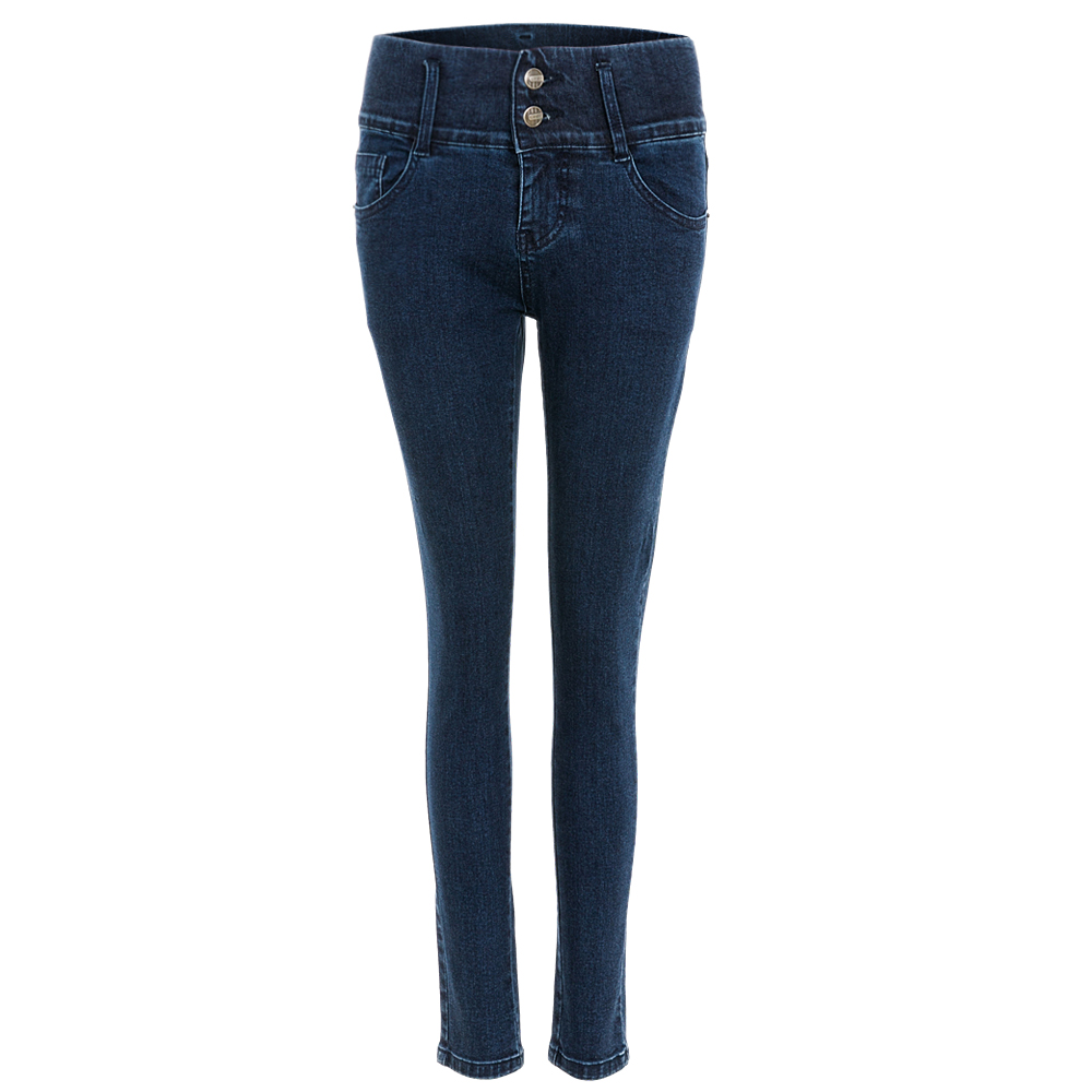 【官網限定 Outlet 零碼出清】超彈輕塑腹九分褲-深藍(女263289670)_0