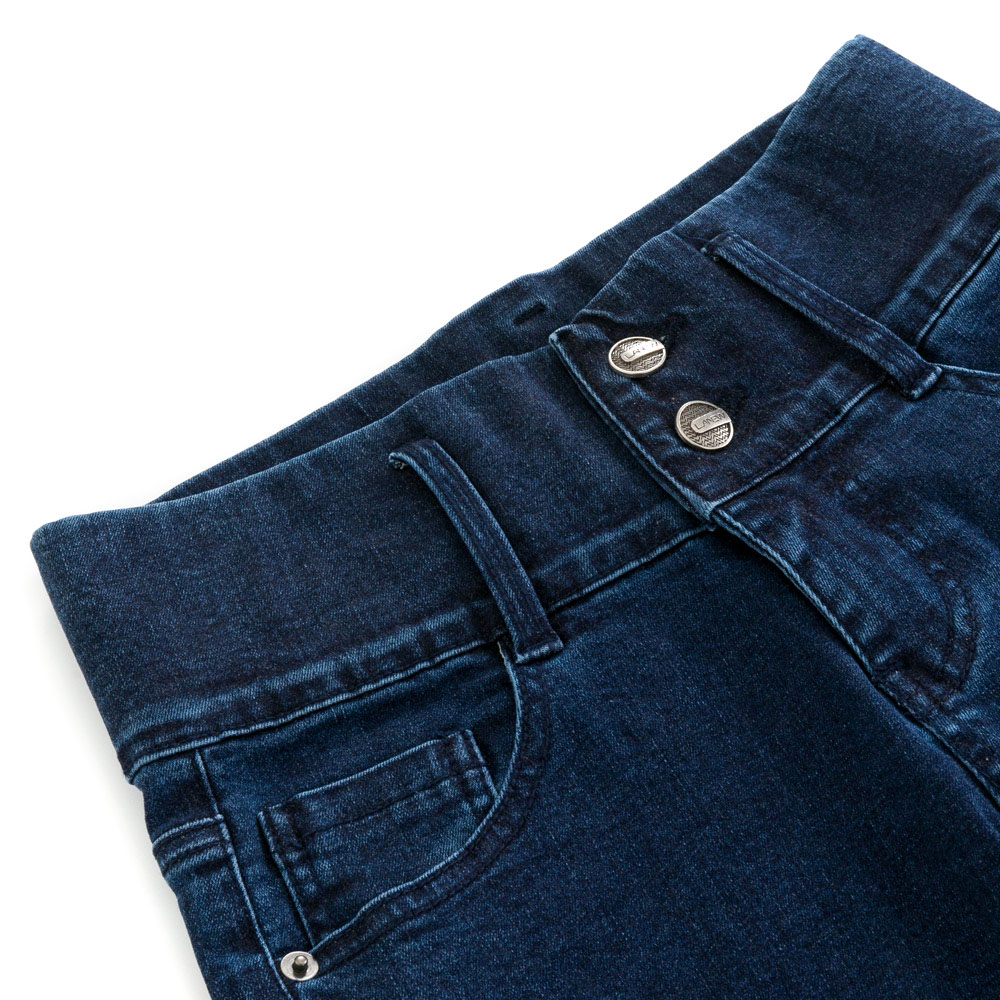 【官網限定 Outlet 零碼出清】超彈輕塑腹九分褲-深藍(女263289670)_2
