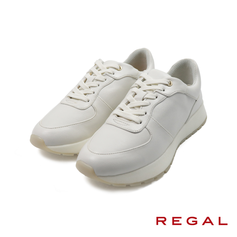 【REGAL】日本氣墊止滑綁帶休閒鞋 白色(BF03-WH)