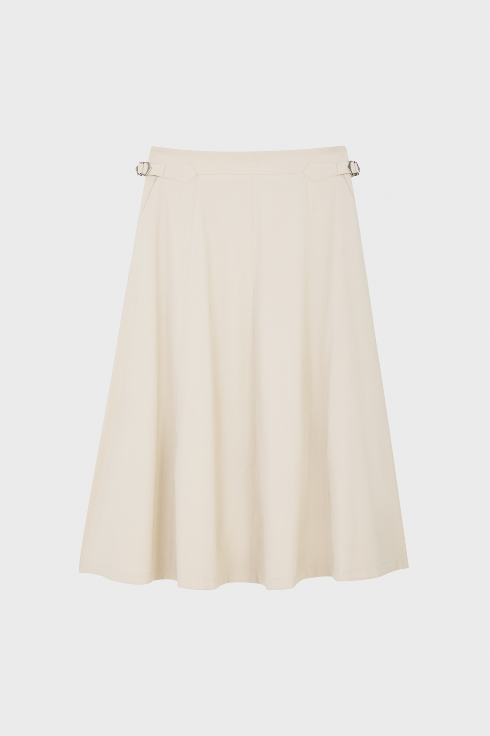 SST&C Light Khaki Eight-Piece Cut Skirt | 01232504002_4