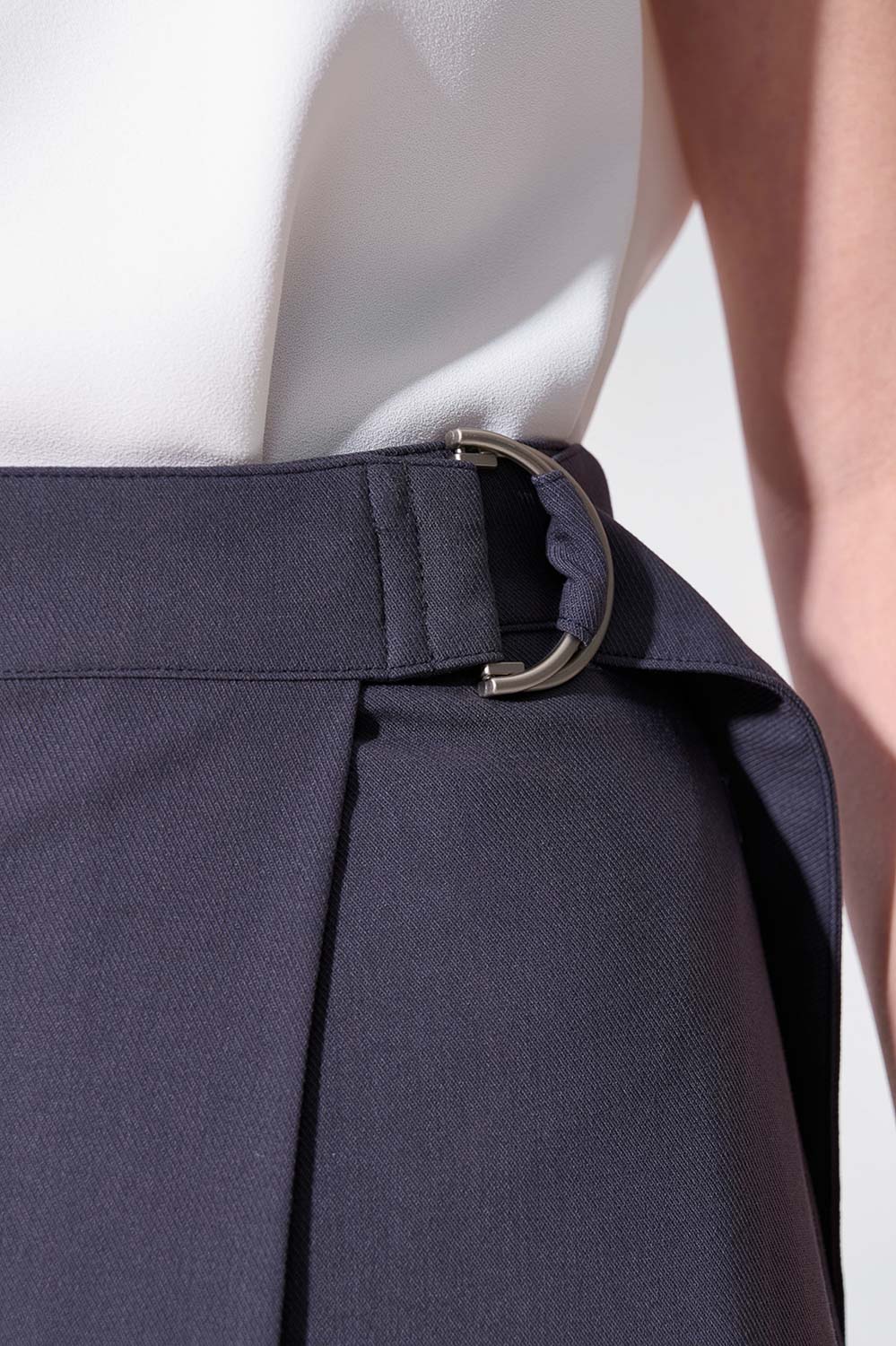 SST&C Dark Grey A-Line Single-Piece Skirt | 01232504004_2