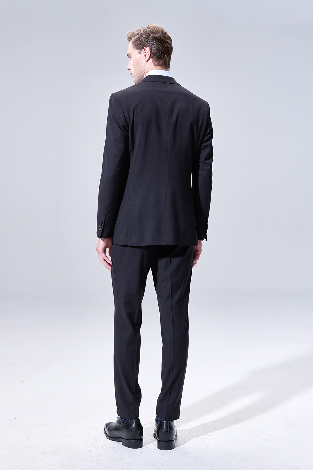 【Customized Pants】SST&C Black Textured Slim Trousers | 00022504003_2