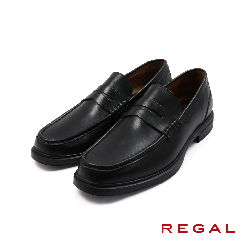 【REGAL】日本質感商務便士樂福鞋 黑色(UC21-BL)