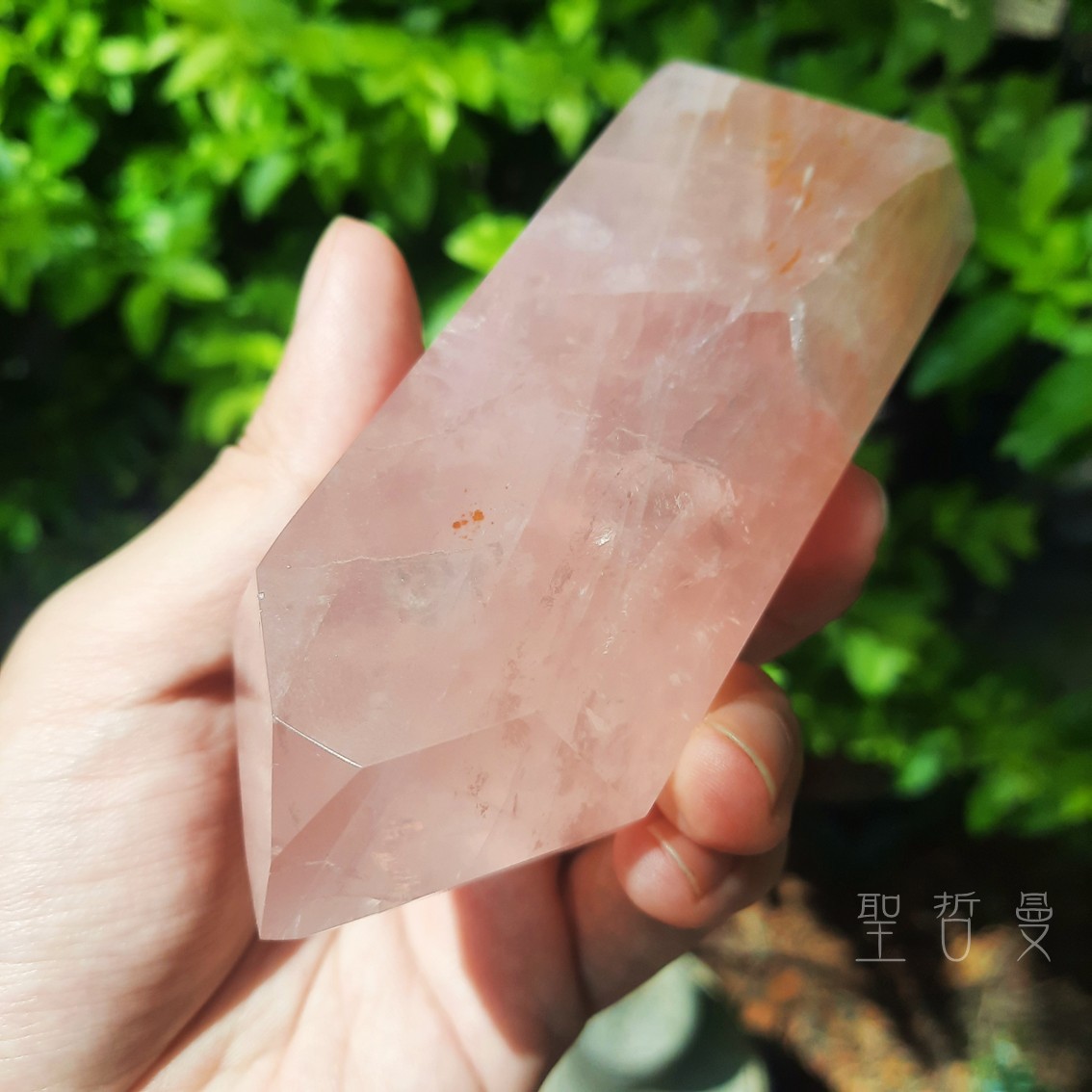 土桑精品：粉晶黃金療癒者25-3號 巴西 晶柱/風水石 ~喜悅，基督意識，平衡陰陽，疏通堵塞能量_4