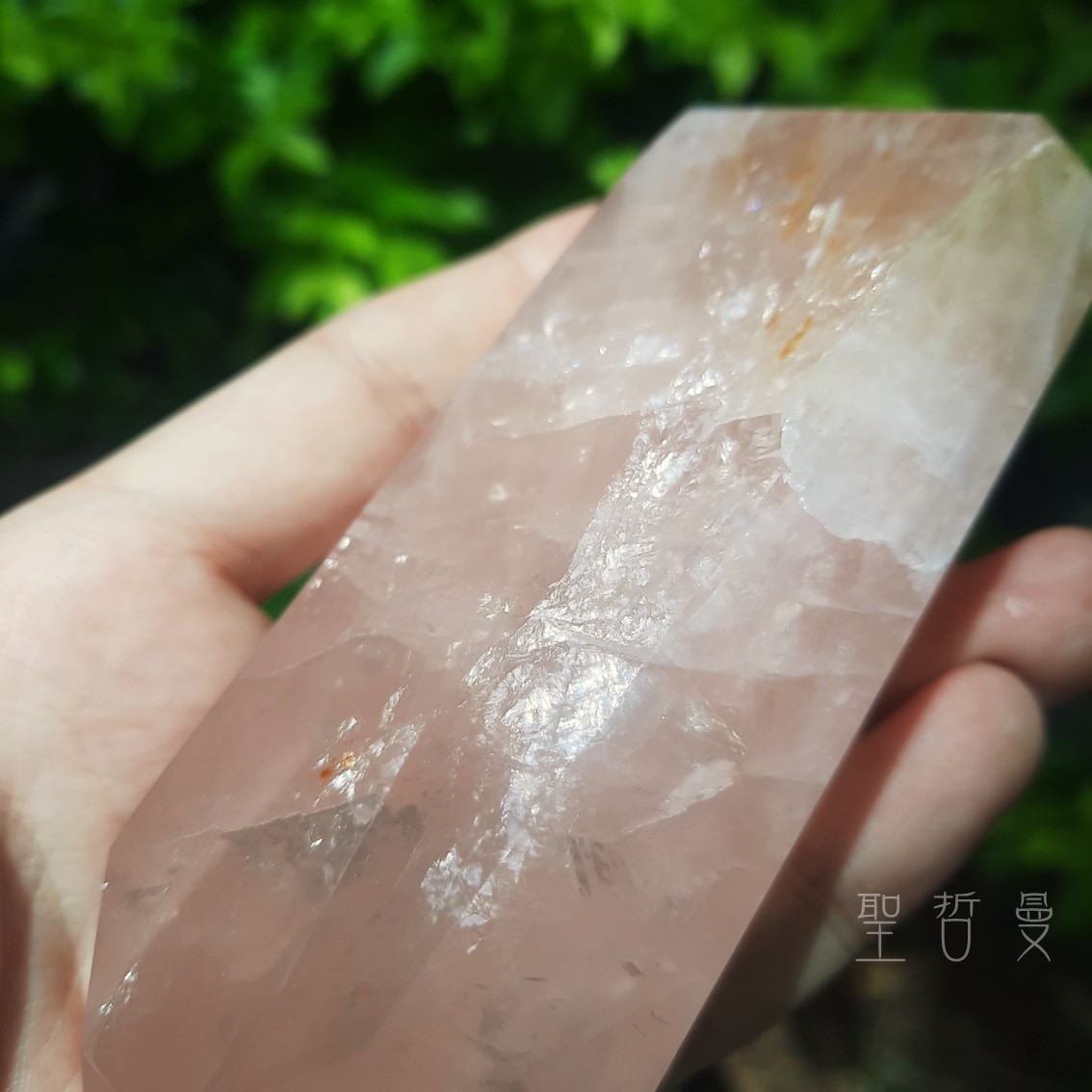 土桑精品：粉晶黃金療癒者25-3號 巴西 晶柱/風水石 ~喜悅，基督意識，平衡陰陽，疏通堵塞能量_8