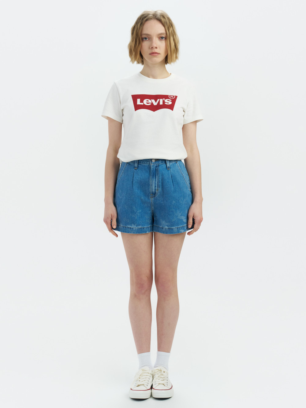 Levi’s® 女款 休閒短褲 印花短褲 SUMMER HOLIDAY系列 人氣新品