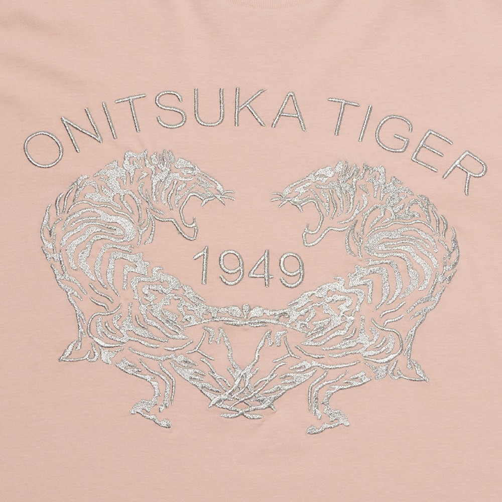 粉色雙虎刺繡短袖上衣｜2183B458-700_2