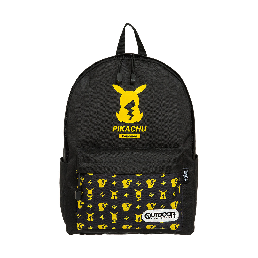 【OUTDOOR】寶可夢Pokemon-潮黑皮卡丘後背包-大-黑色 ODGO20B01BK