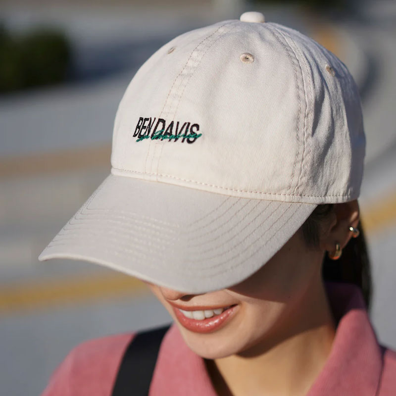 BEN DAVIS BDW-8703-29 LONG BRIM COTTON CAP 老帽 / 棒球帽 (淺卡其色)_1