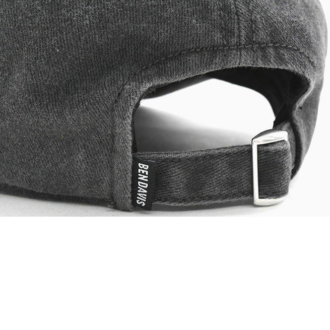 BEN DAVIS BDW-8705-01 LONG BRIM DAMEGE CAP 老帽 棒球帽 (水洗黑色)_2