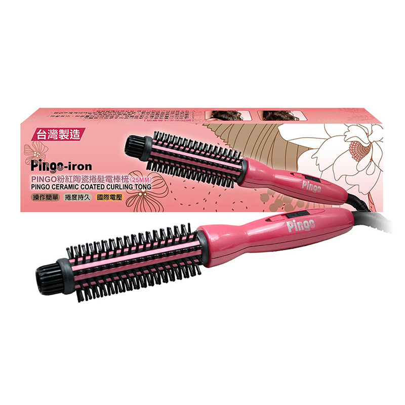 【PINGO】Pink Ceramic Curling Iron(25mm)_1