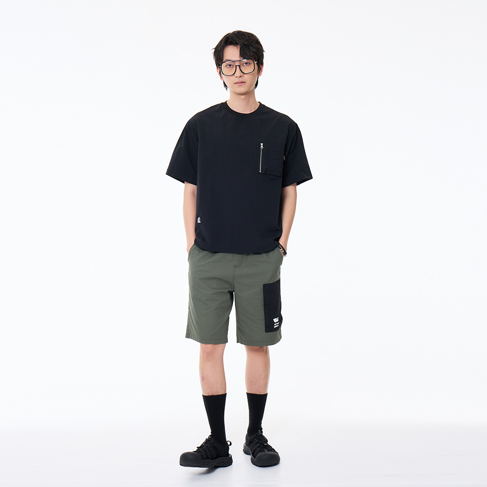 5th STREET｜山形｜男裝｜胸前口袋短袖T恤｜黑色