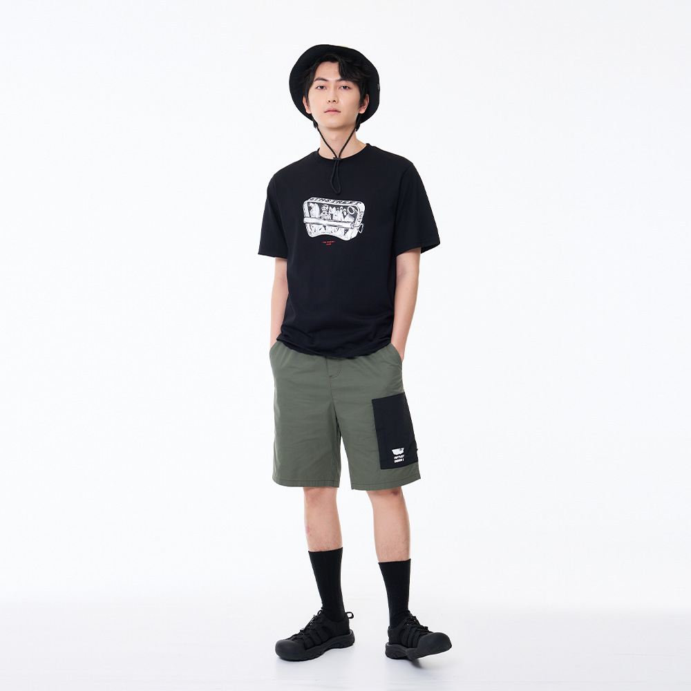 5th STREET｜男裝｜蝴蝶標型罐頭印花短袖T恤｜黑色