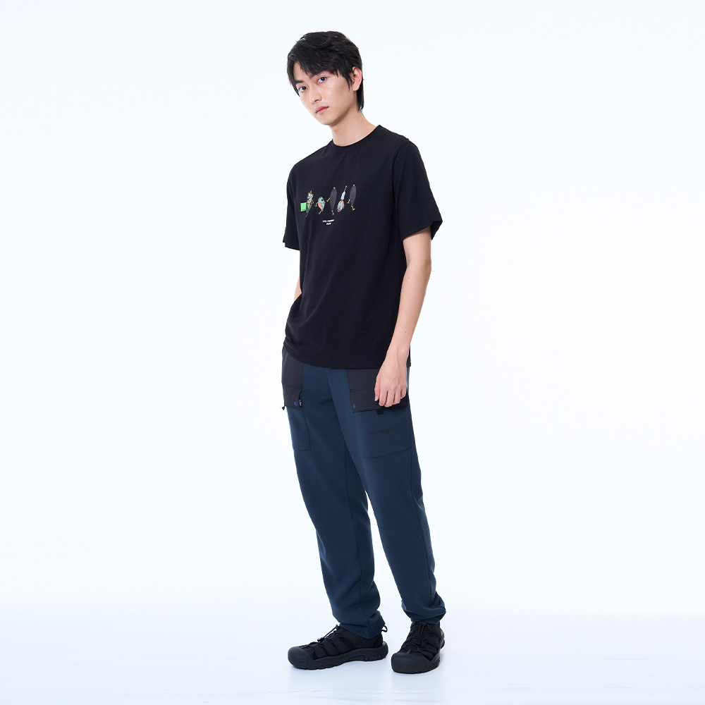 5th STREET｜男裝｜熱感應釣餌印花短袖T恤｜黑色