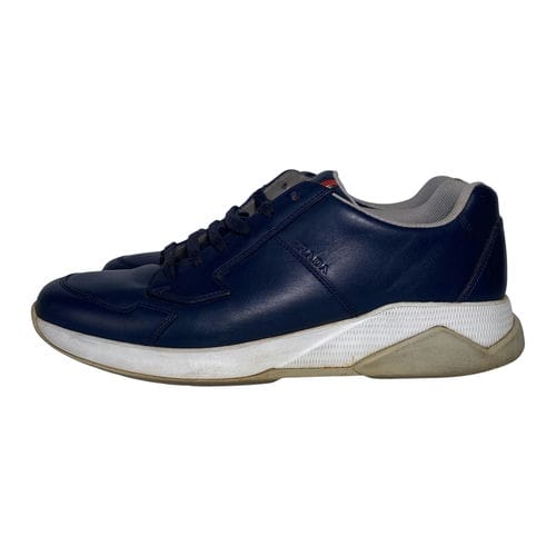 【高雄大遠百店】PRADA/低筒運動休閒鞋/UK8/4E 2807