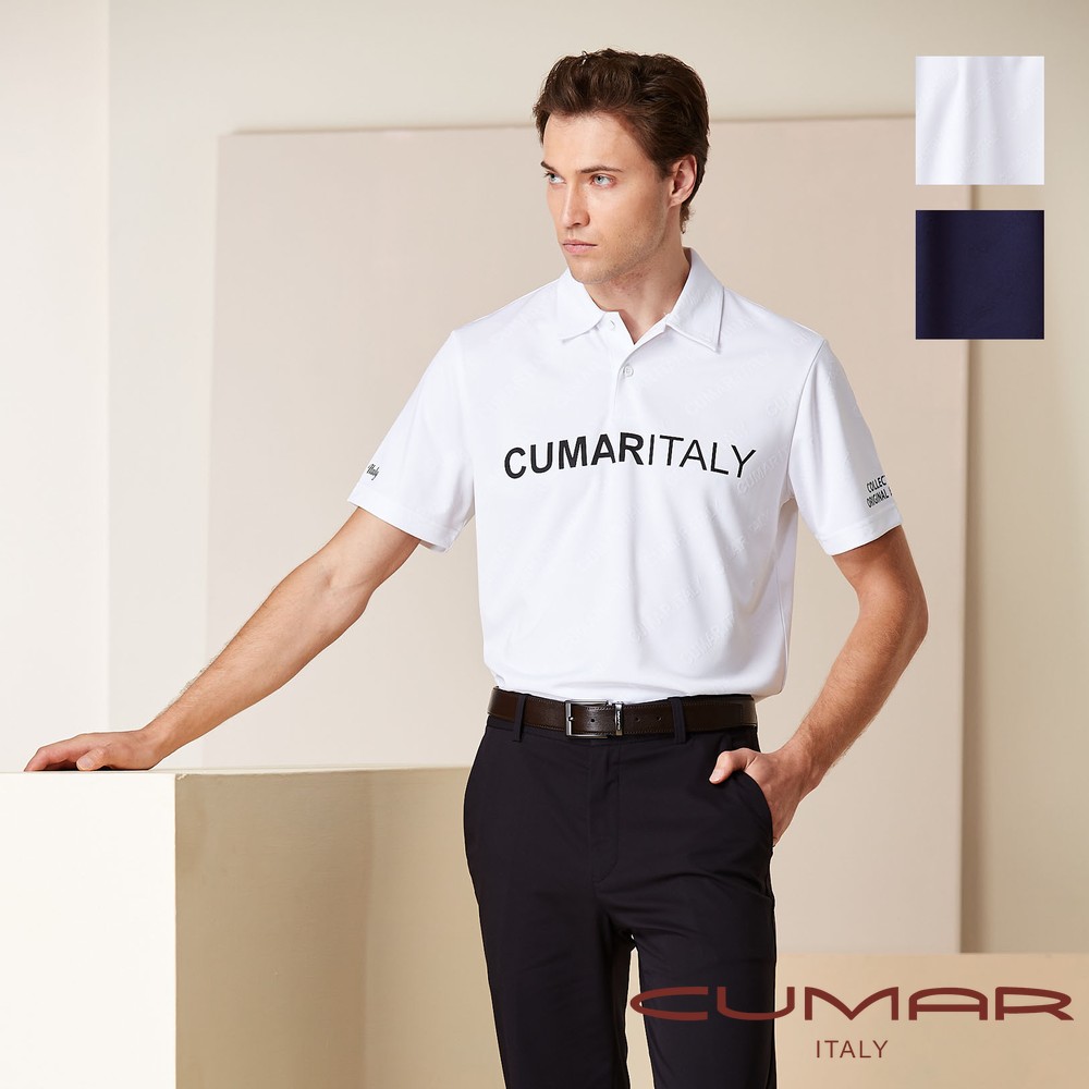 CUMAR 男裝短袖本布領吸濕排汗POLO衫(HiCool) / 258210