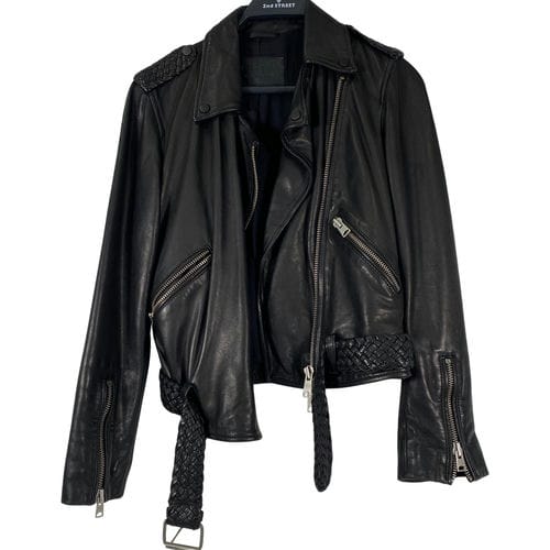 【台中一中店】ALLSAINTS/皮革外套/4/AS78376R