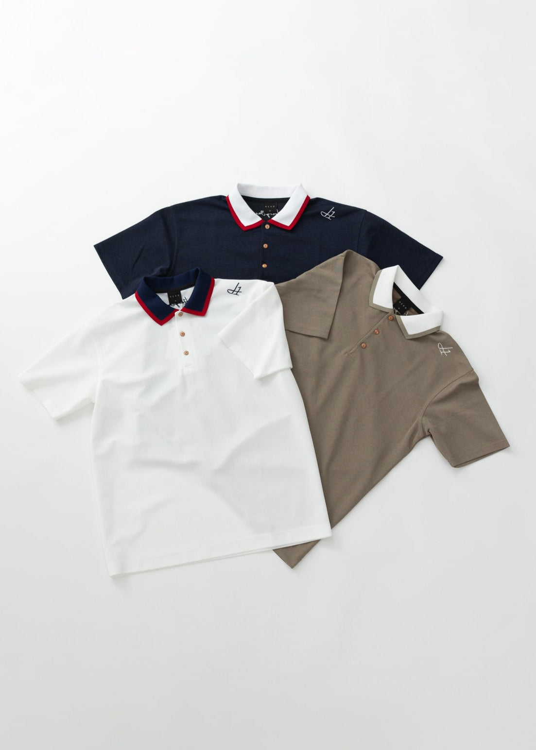 【HERG1】 FRAME COLLOR POLO_MEN GM24PE13