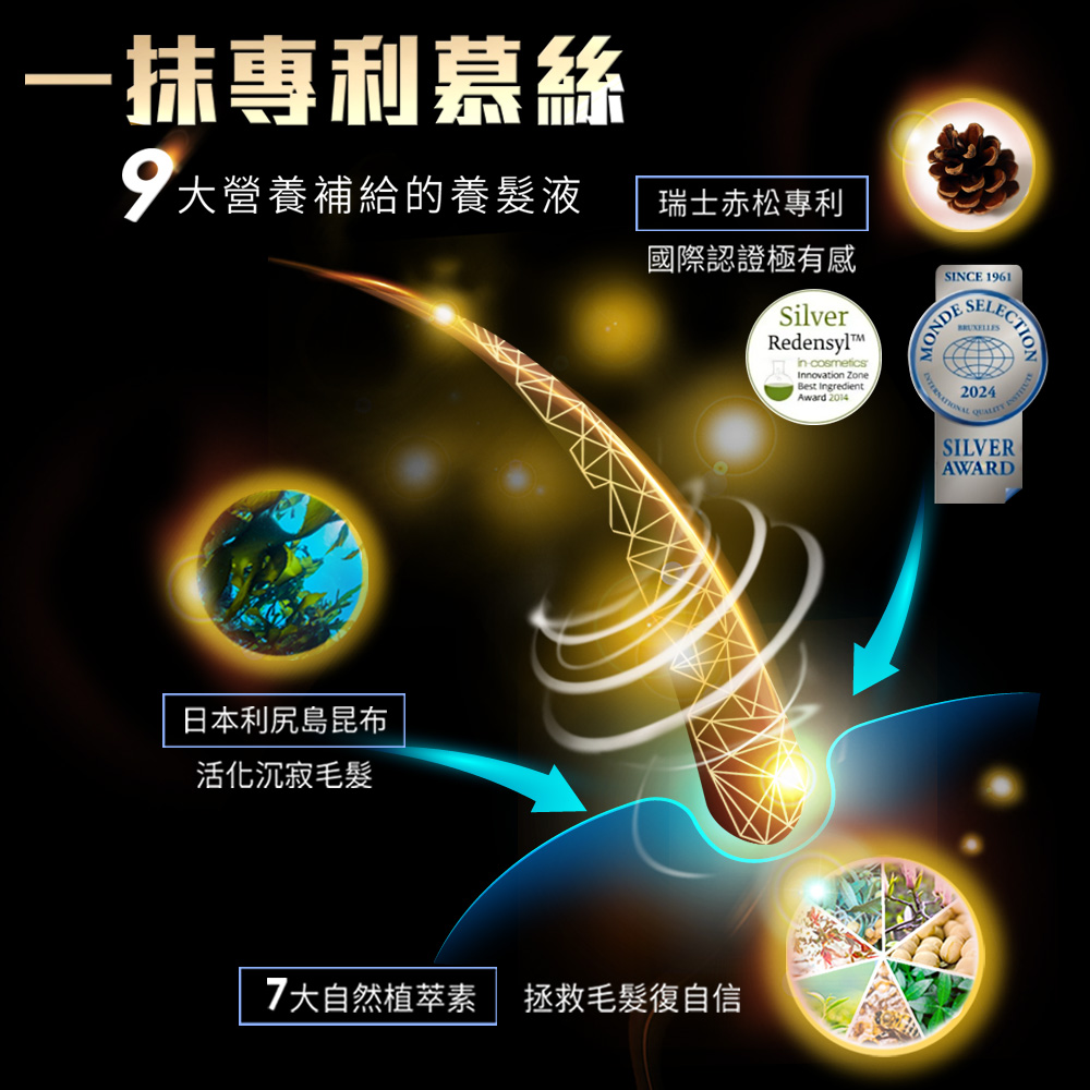 【健一】魔髮絲 日本原裝植萃利尻昆布 養髮慕斯100g 3入(頭皮逆齡/滋養髮根/豐盈強韌)_2