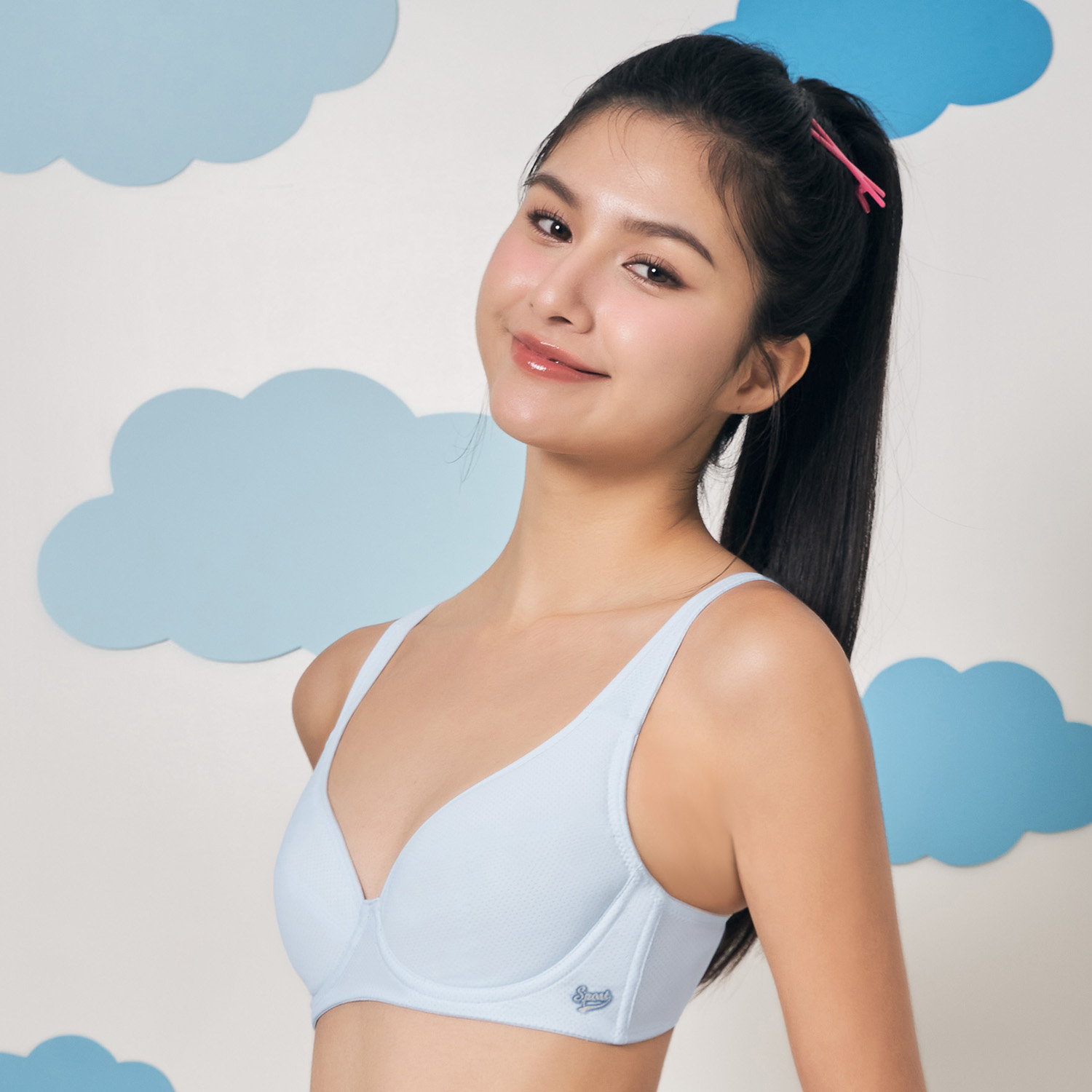 [Audrey Junior]透氣Air愛運動第三階段學生型U型支撐超軟鋼圈內衣-清新藍_1
