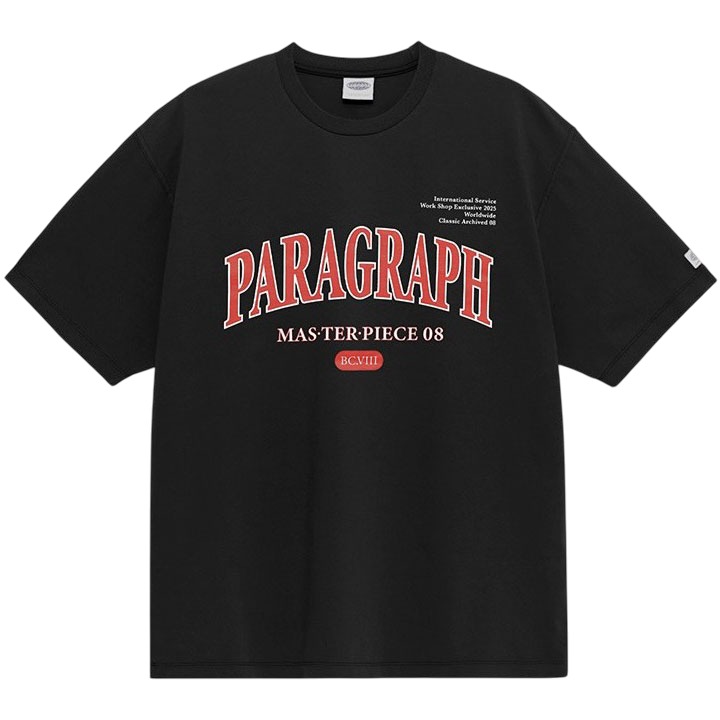 【PARAGRAPH】S13 NO.63 MASTERPIECE 短T (BLACK 黑色)_0