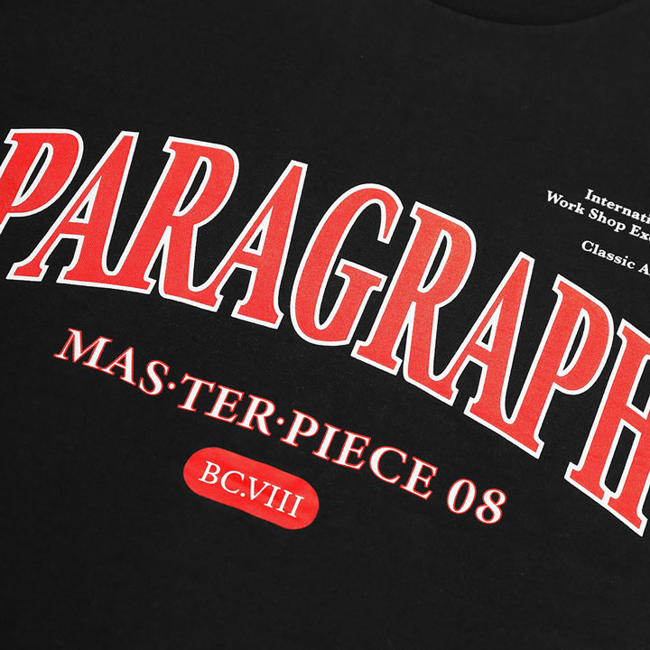 【PARAGRAPH】S13 NO.63 MASTERPIECE 短T (BLACK 黑色)_1