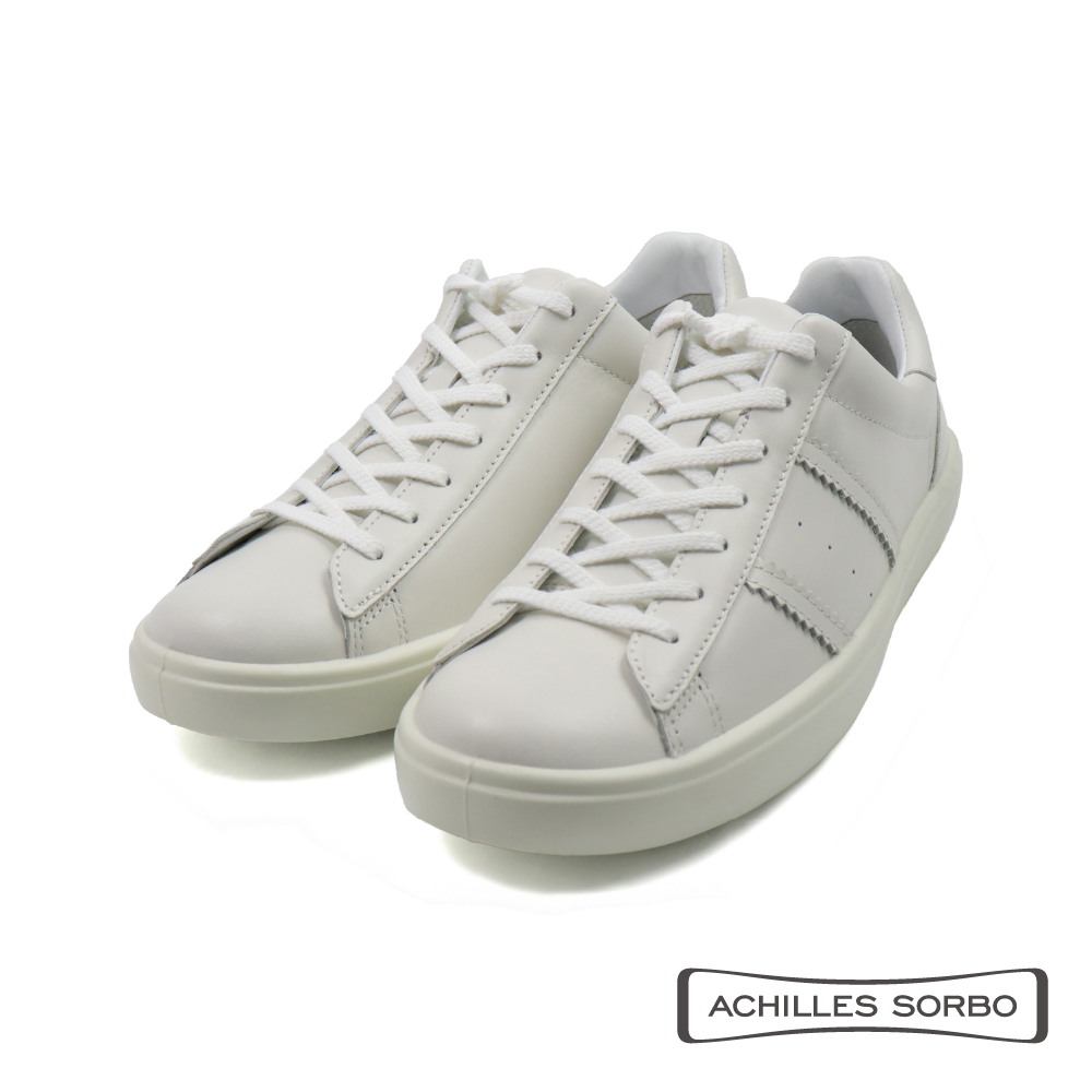 【Achilles】日本健康機能緩衝柔軟綁帶休閒鞋 白色(ANF511-WH)