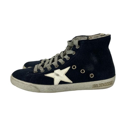 【桃園家樂福經國店】GOLDEN GOOSE/高筒運動休閒鞋/US6/