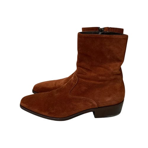 【環球新北中和店】Salvatore Ferragamo/牛仔靴/US51/2/