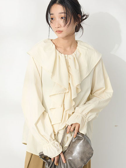 大荷葉領邊造型襯衫(0P000359500) - CRAFT STANDARD BOUTIQUE