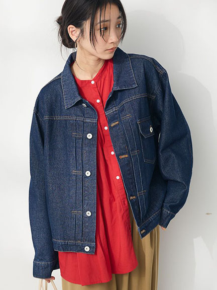 率性打摺口袋設計牛仔外套(0P000366200) - CRAFT STANDARD BOUTIQUE