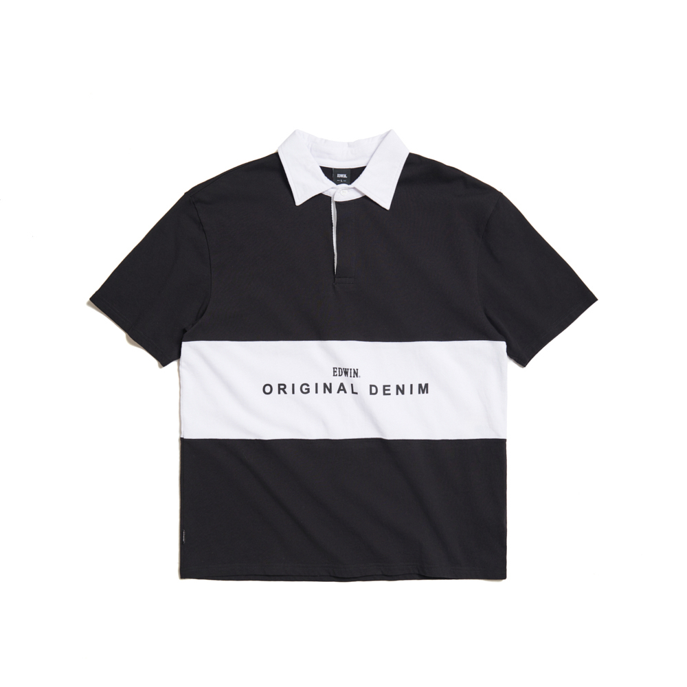 EDWIN｜男裝｜剪接短袖POLO衫